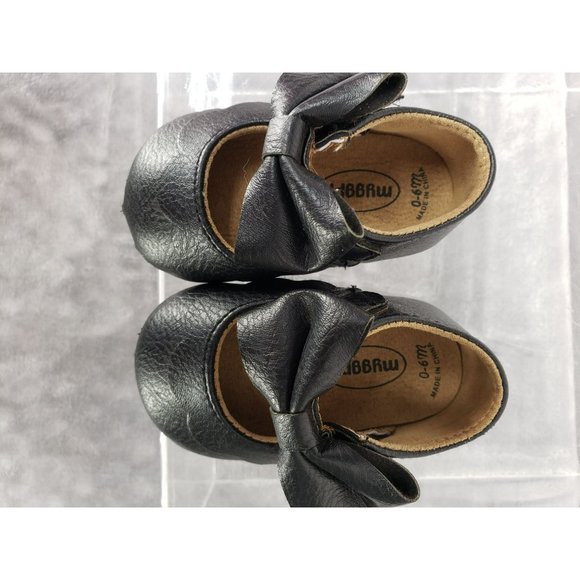 MYGGPP black infant Dress Shoes With Bow Mary Jane - Picture 8 of 10